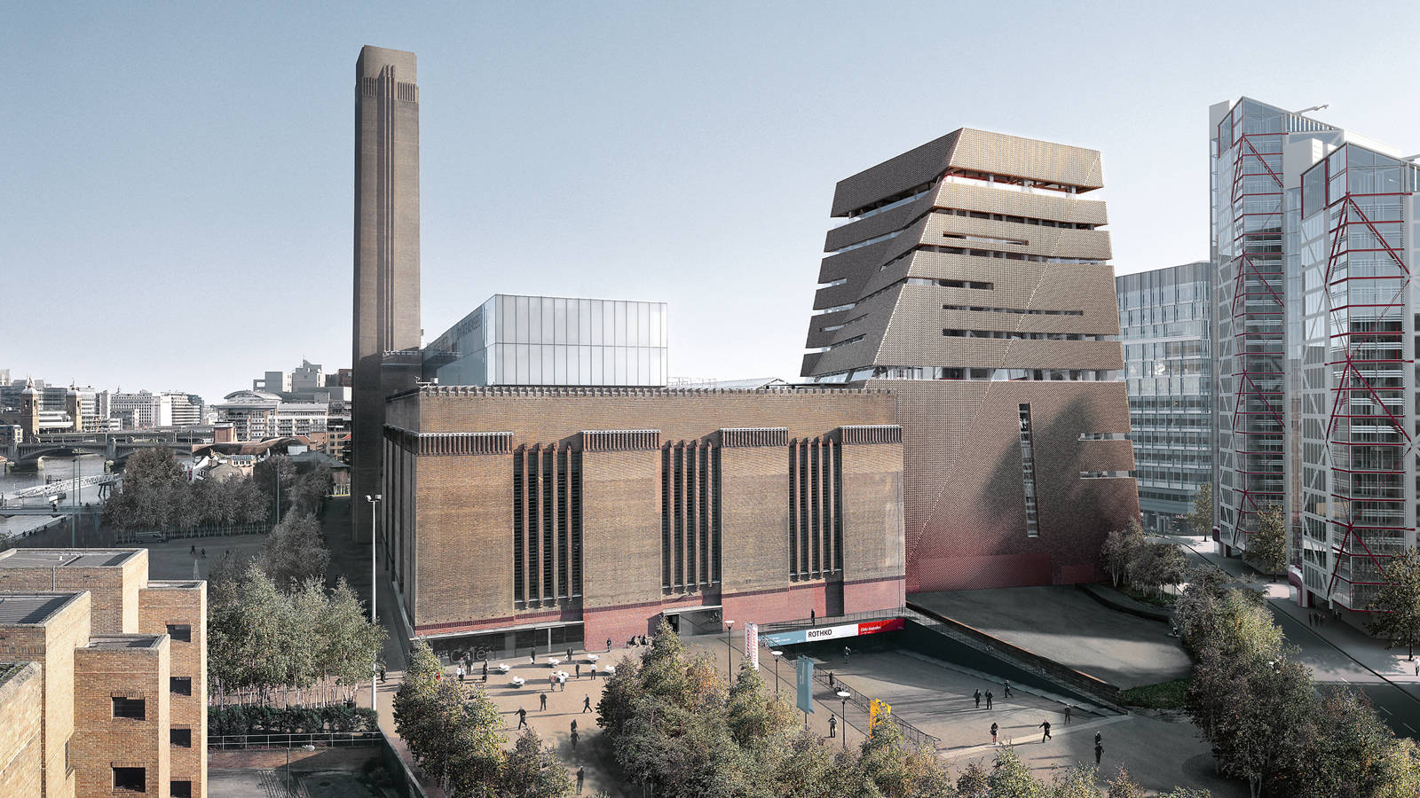 Beautiful Facade Tate Modern Background