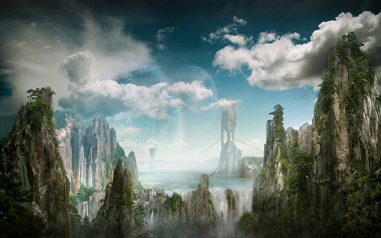 Beautiful Fantasy World Background