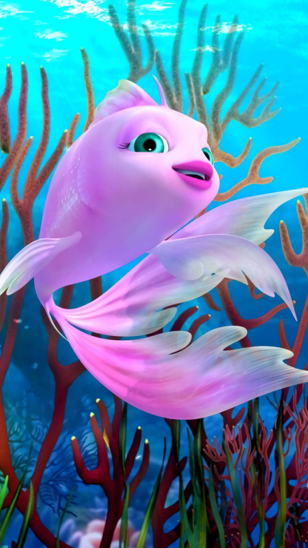 Beautiful Fish Cartoons Background