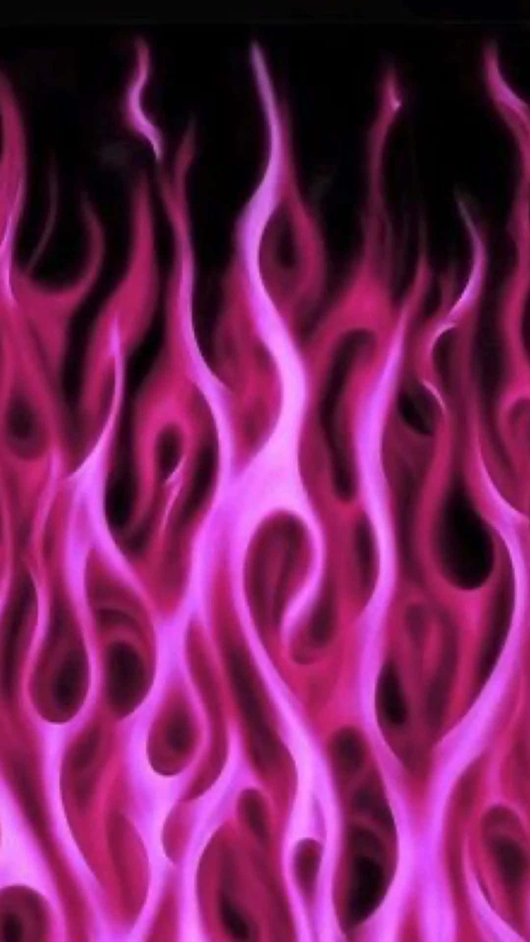 Beautiful Flames Of Pink Burning Bright Background