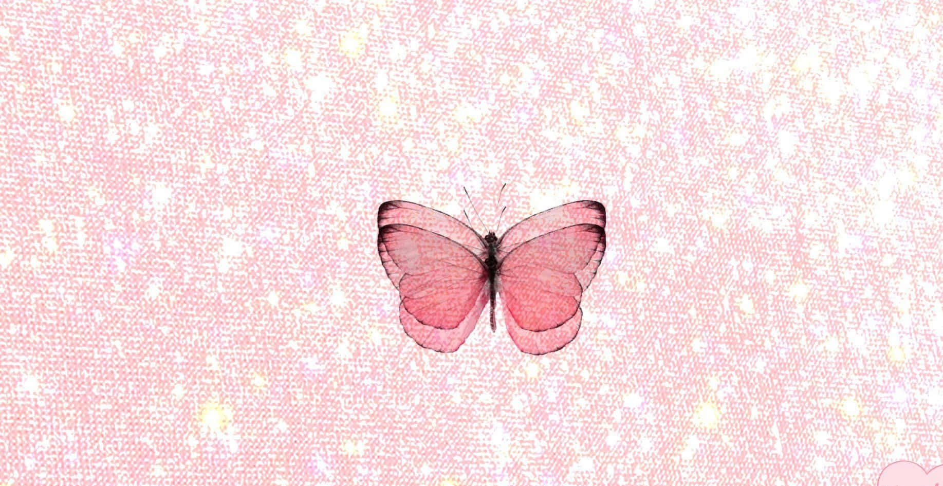 Beautiful Floral Pattern On Laptop Background