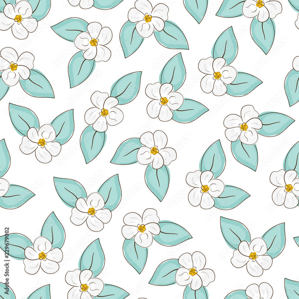 Beautiful Flower Drawing Background
