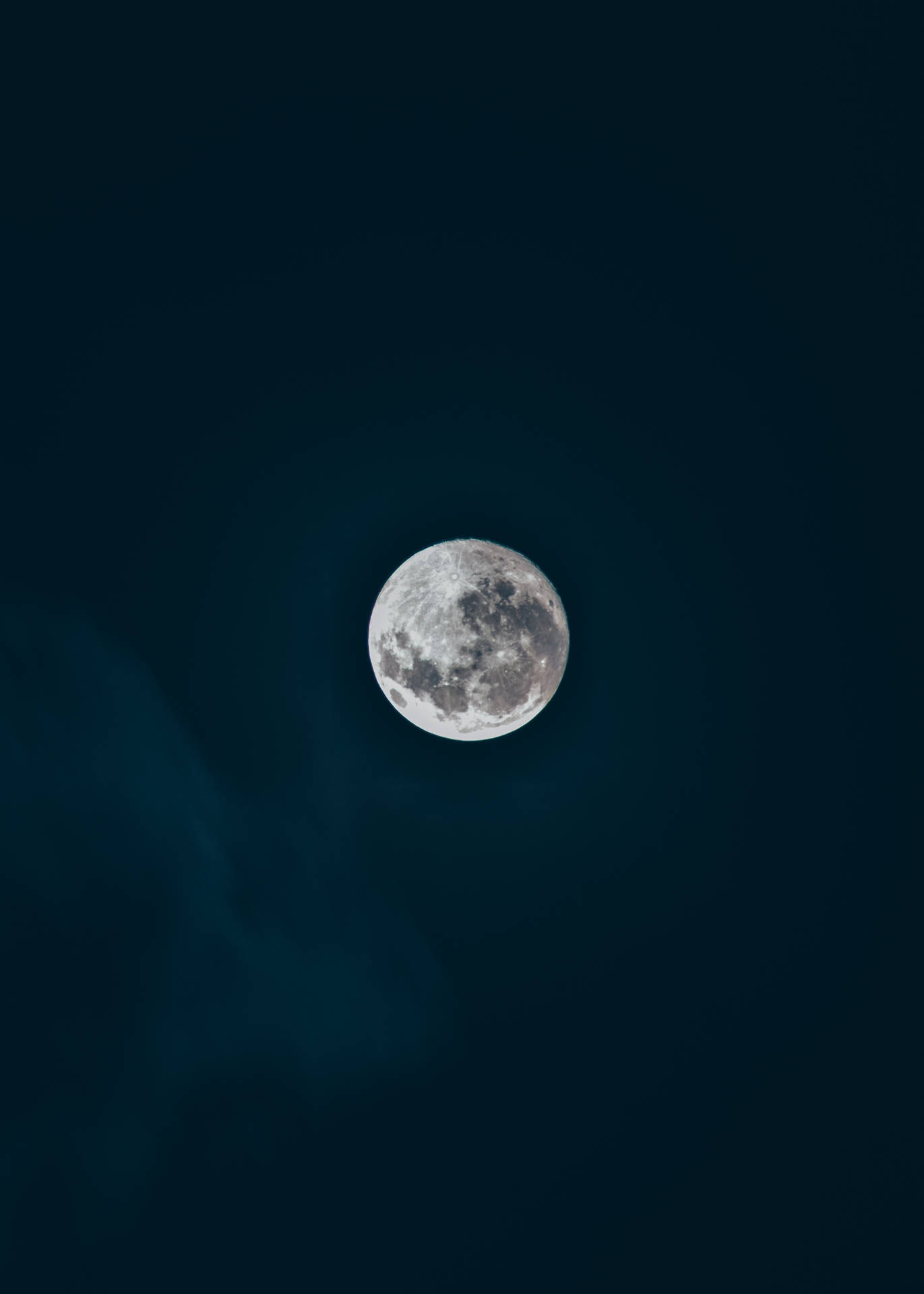 Beautiful Full Moon Clear Night Sky