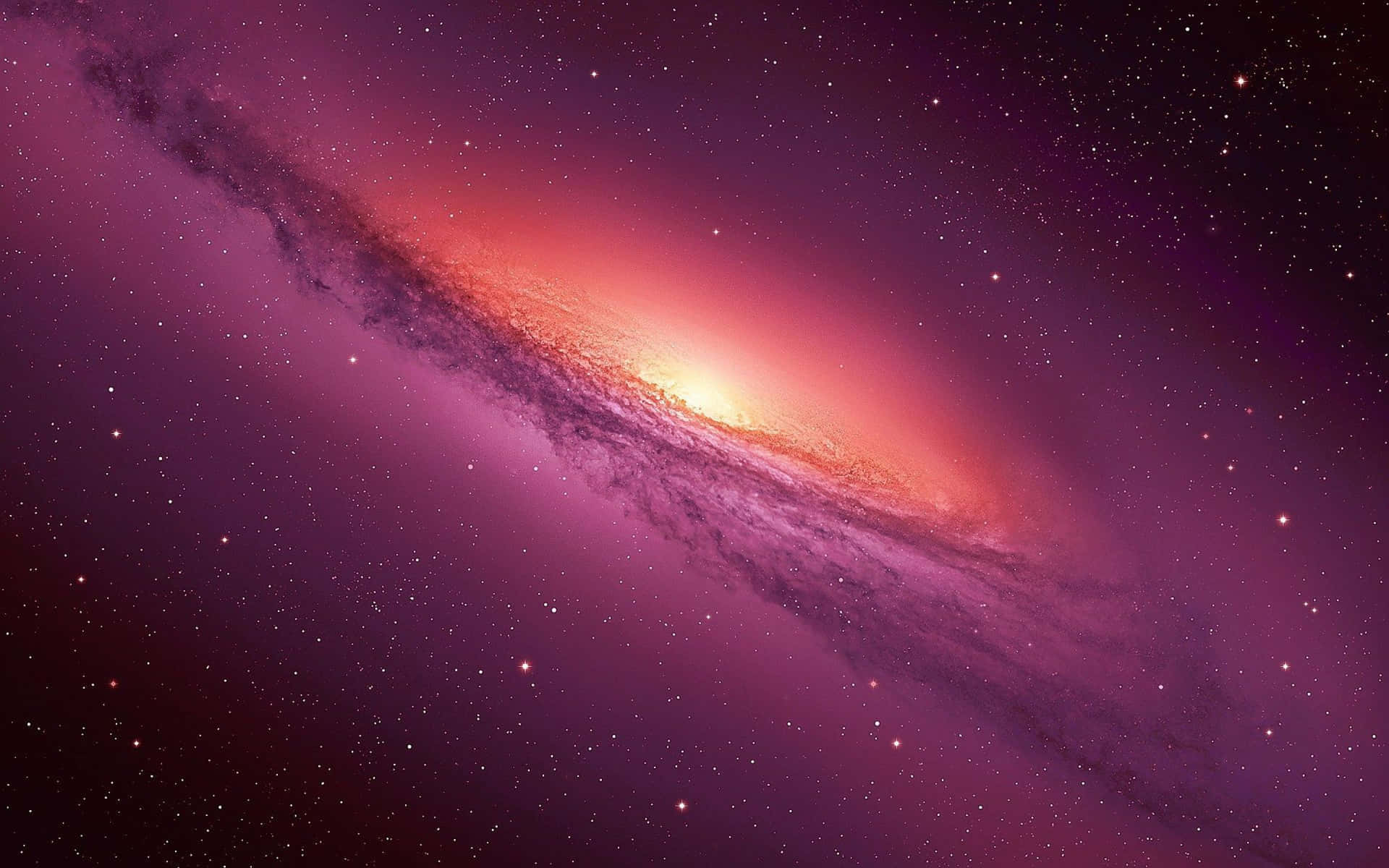 Beautiful Galaxy Red Milky Way Background