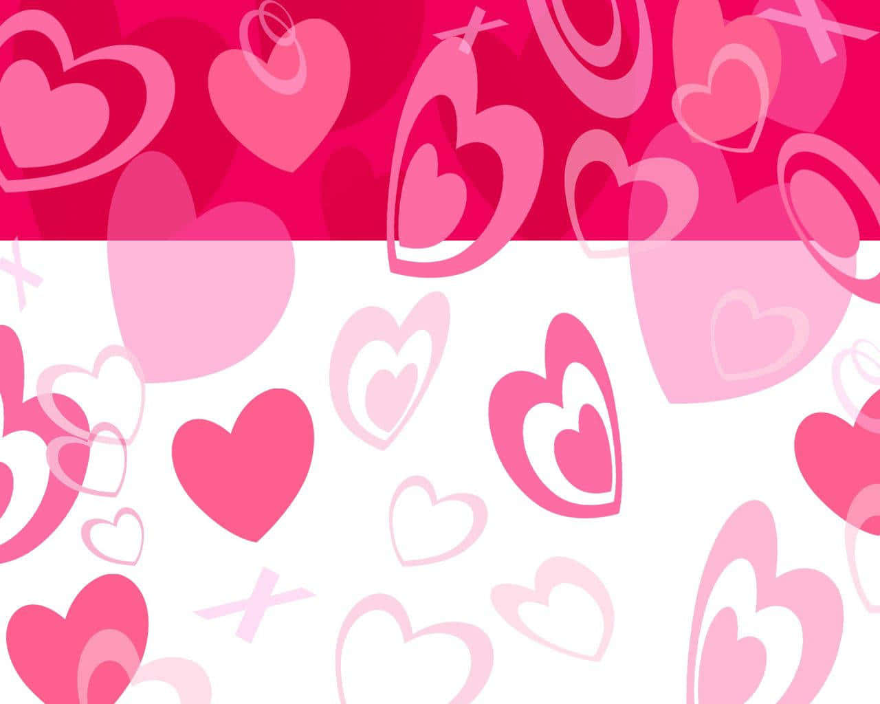 Beautiful Glitter Pink Hearts To Show Your Love And Affection Background