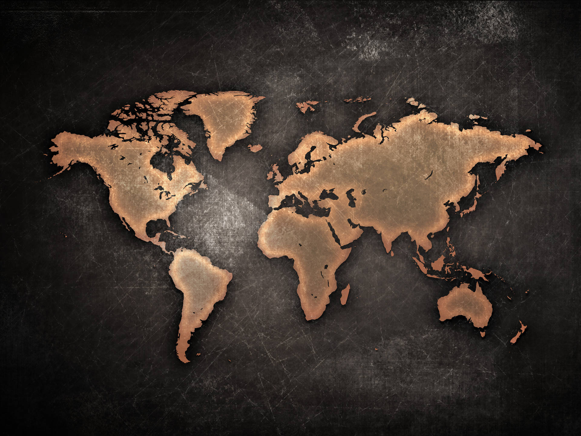 Beautiful Global Diversity - High-resolution World Map Desktop Background Background