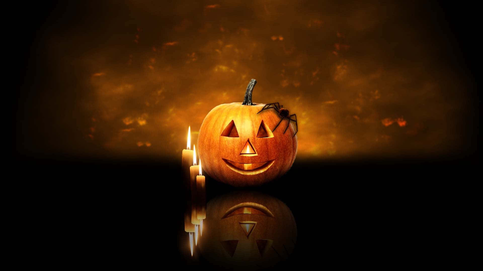 Beautiful Halloween Jack-o'-lantern Background