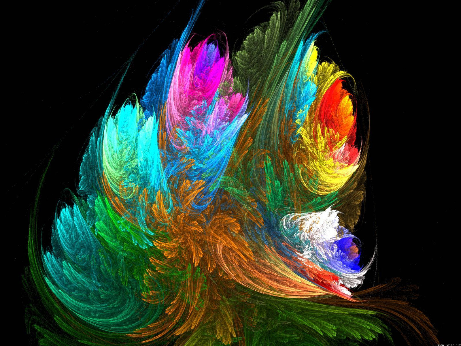 Beautiful Hd Abstract Blend Of Colors Background
