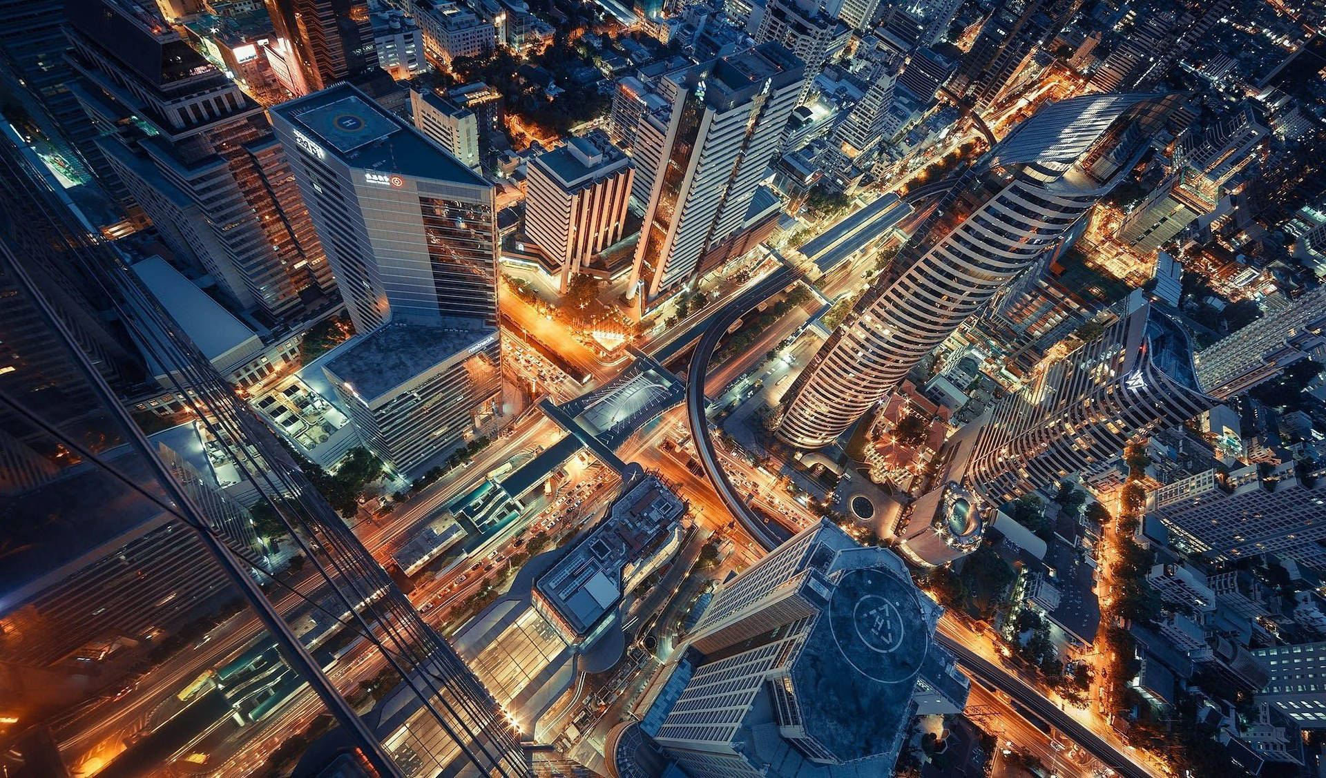 Beautiful Hd Bangkok City Skyline Background