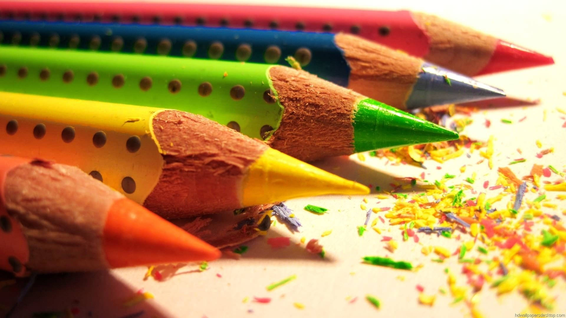 Beautiful Hd Colored Pencils Background