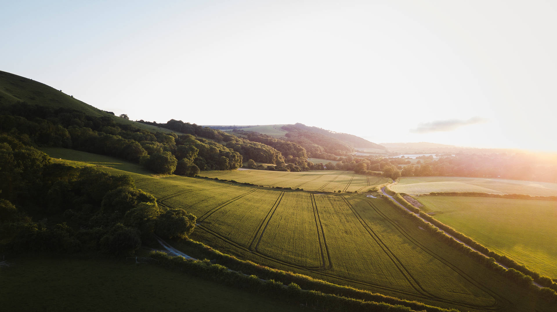 Beautiful Hd Country Fields Background