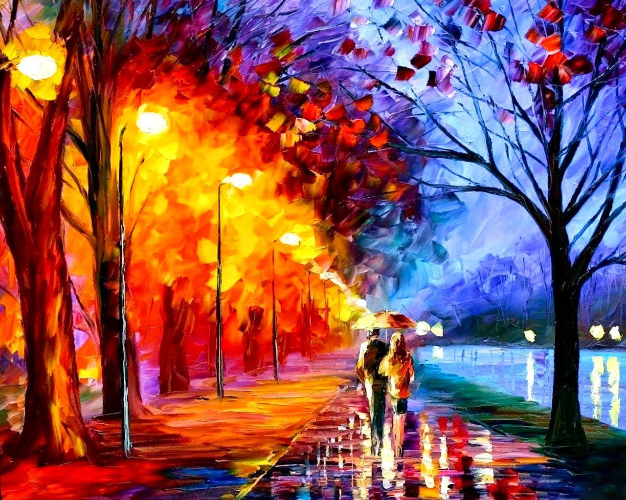 Beautiful Hd Digital Painting Background