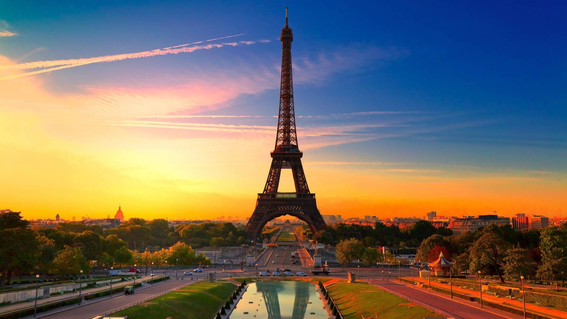 Beautiful Hd Eiffel Tower Background