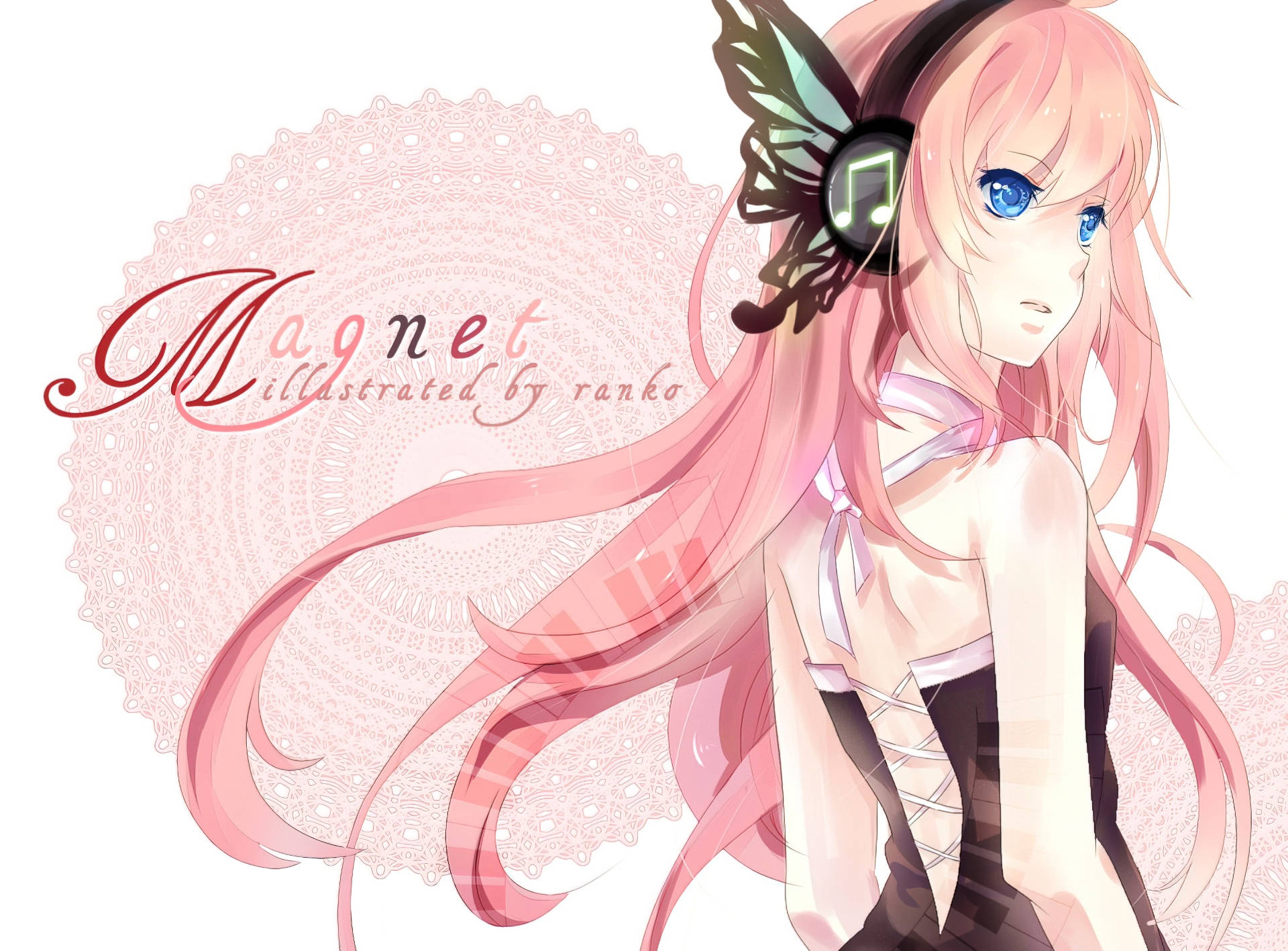 Beautiful Hd Luka Megurine Magnet Background