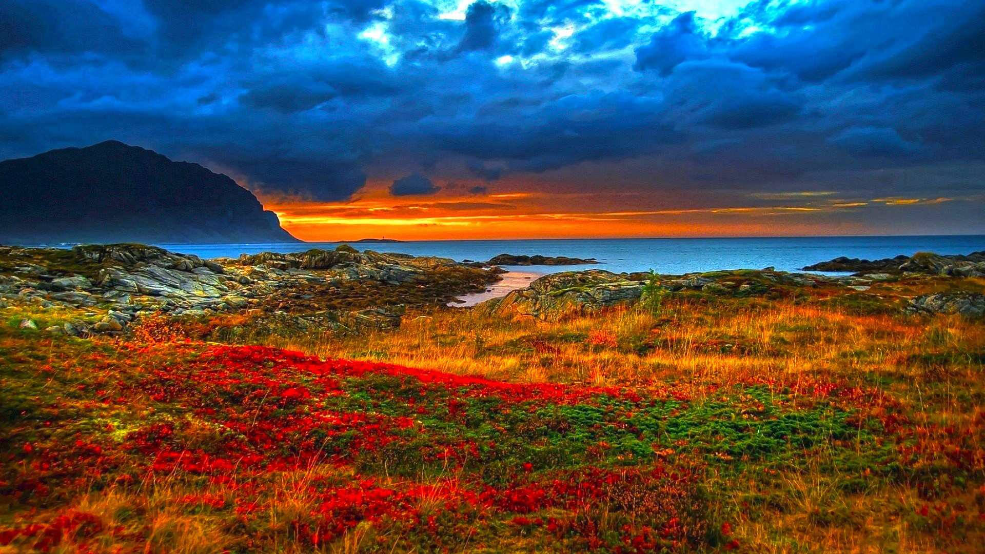 Beautiful Hd Rocky Seashore Background