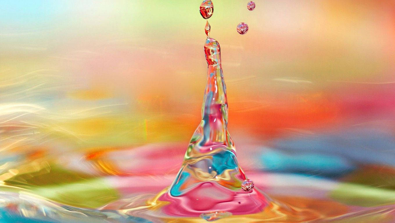 Beautiful Hd Water Droplet Background