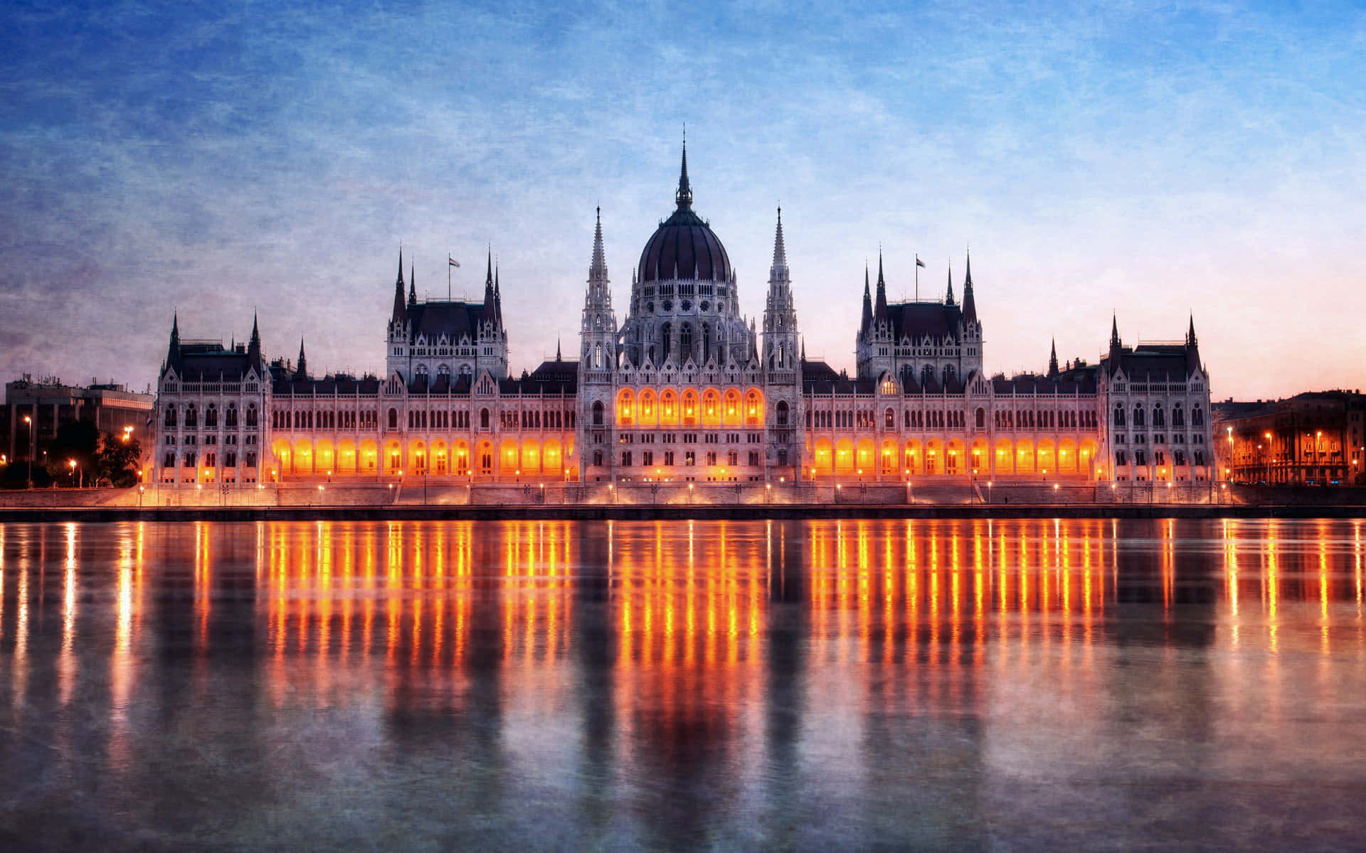 Beautiful Hungarian Parliament Buildings Background