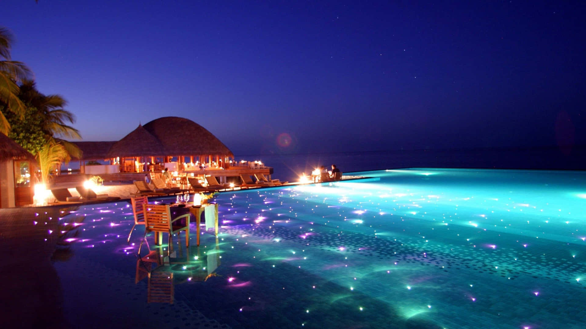 Beautiful Huvafen Fushi Amazing Resort Hotel Background