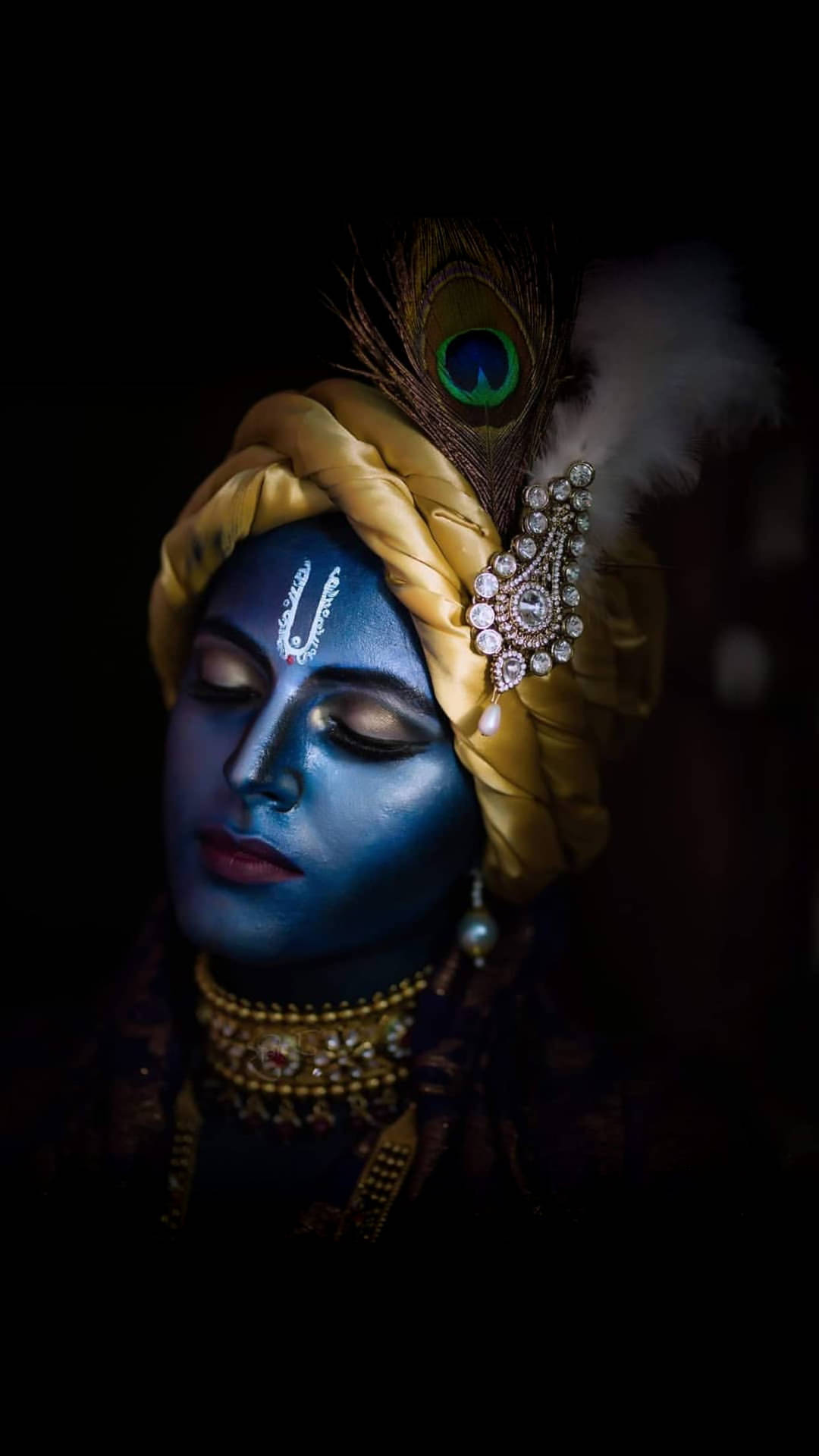 Beautiful Krishna Bhagwan Shree Background