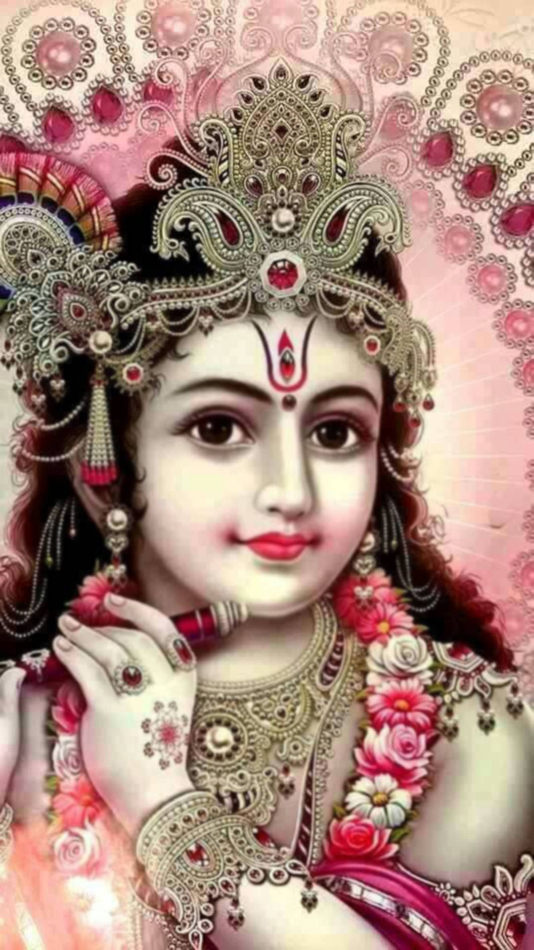 Beautiful Krishna Indian God Background
