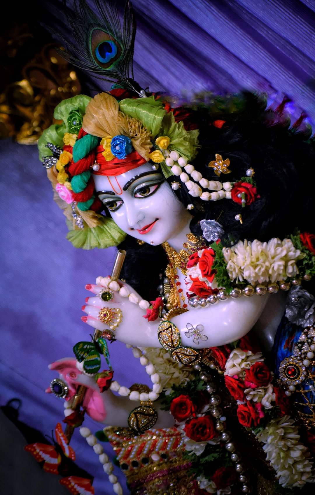 Beautiful Krishna Statue At Iskcon Bengaluru