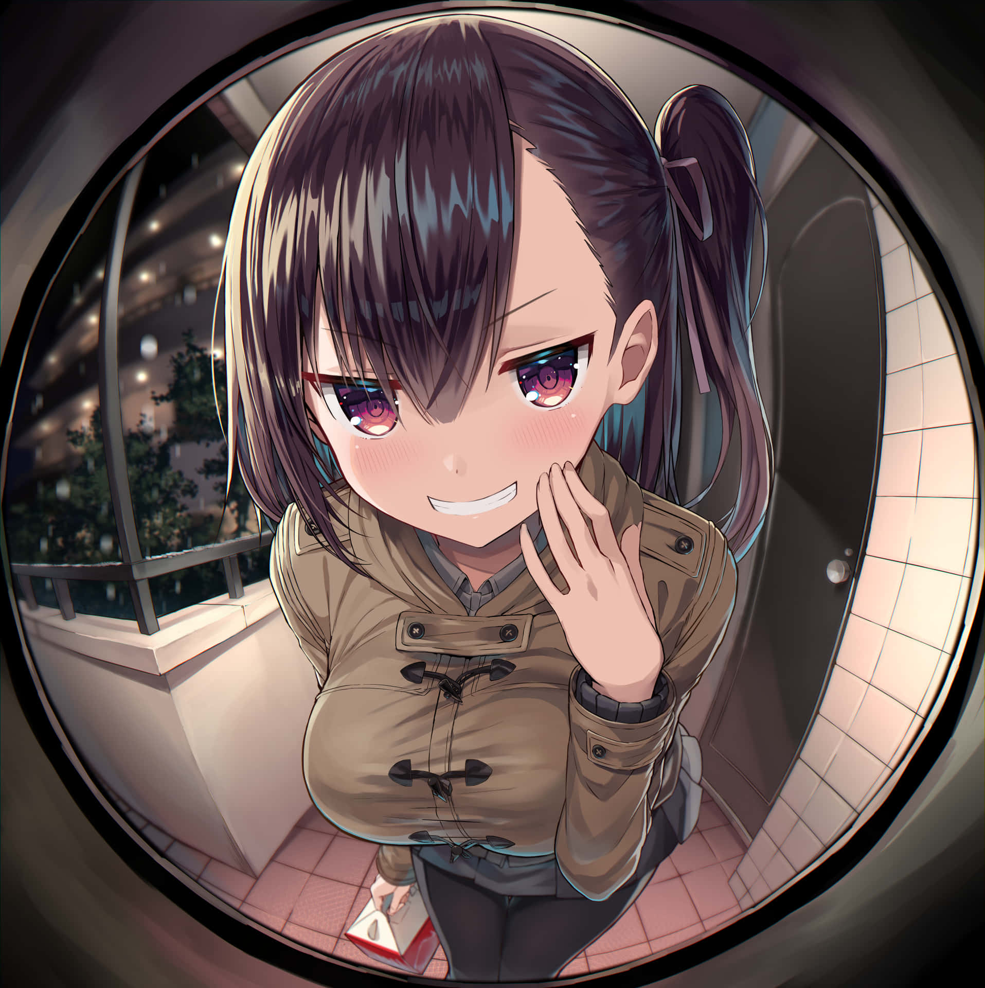 Beautiful Lady With A Smug Face Background