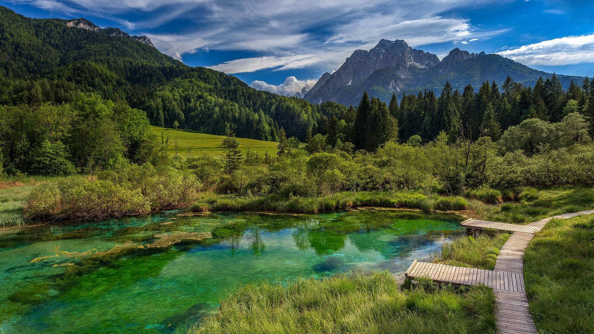 Beautiful Landscape Of Lake Bled, Slovenia Background