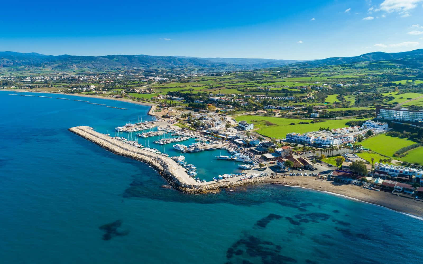 Beautiful Landscape Of Paphos Background