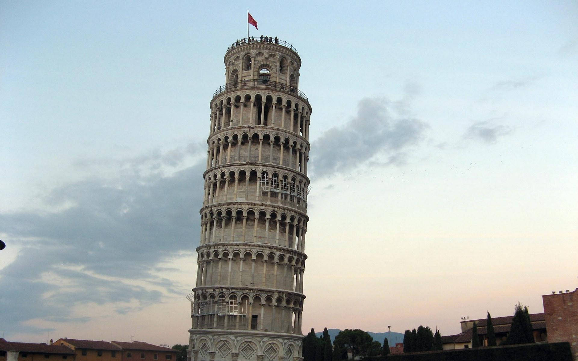 Beautiful Leaning Tower Of Pisa Background