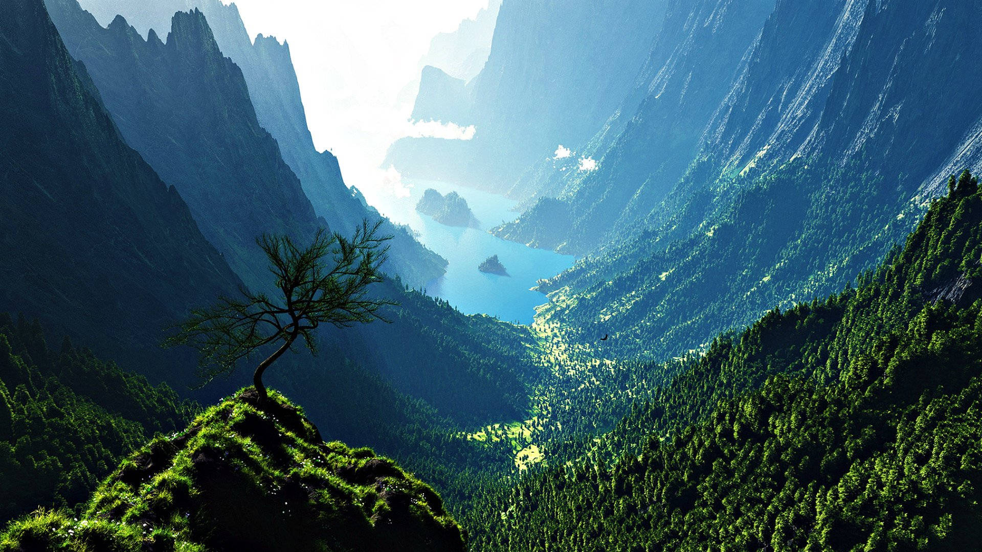 Beautiful Mountain Formation View Desktop Background