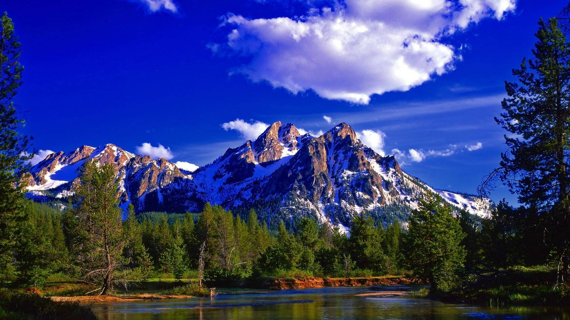 Beautiful Mountain View Ultra Hd Blue Sky