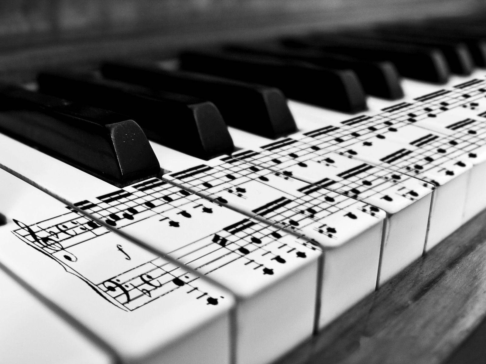 Beautiful Music Piano Keys Background