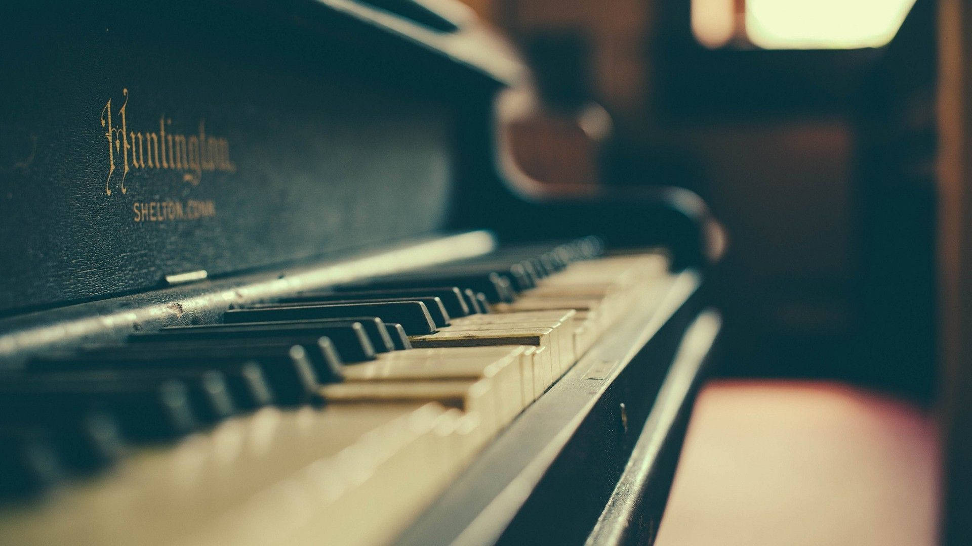 Beautiful Music Vintage Piano Background
