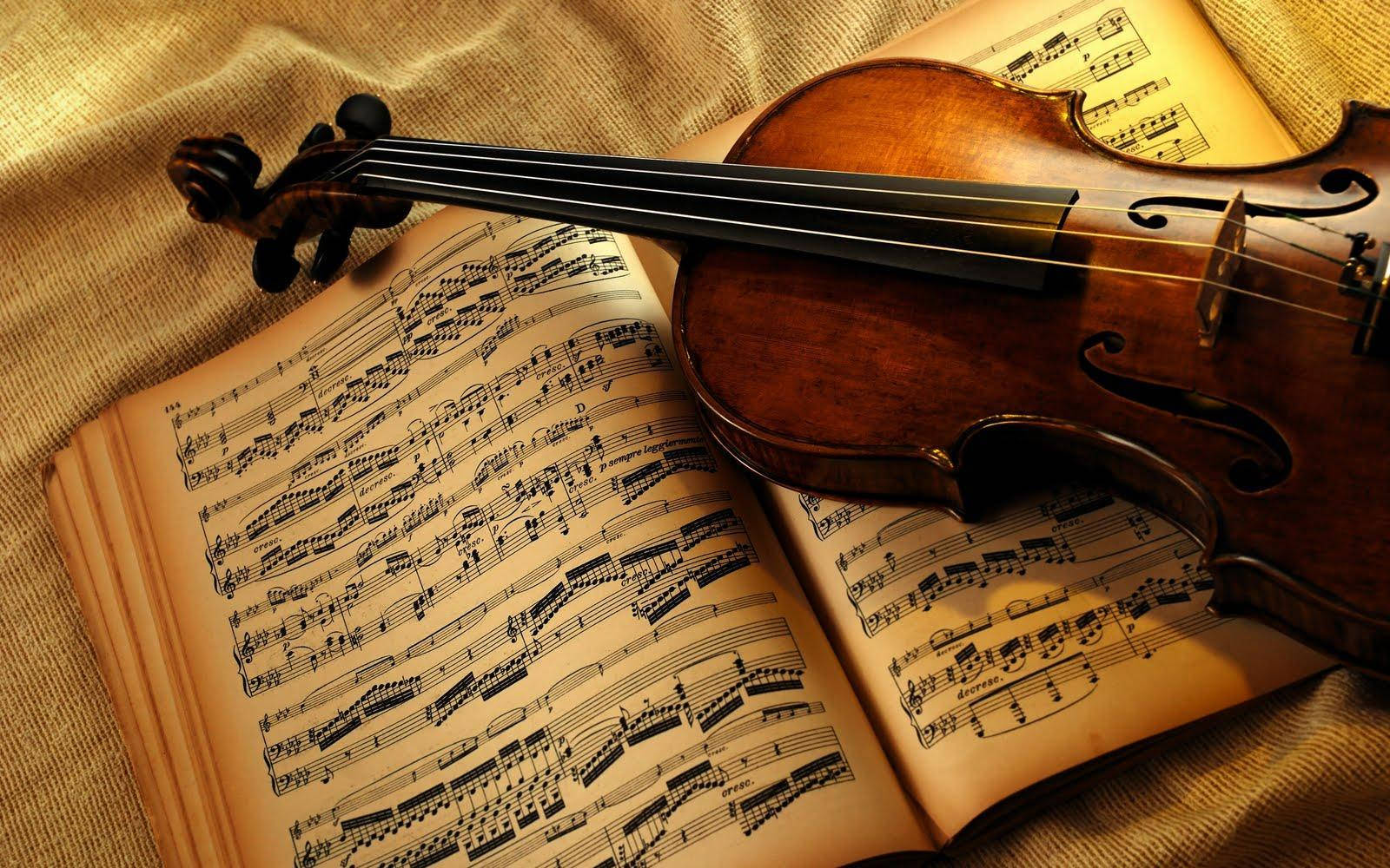 Beautiful Music Violin Background
