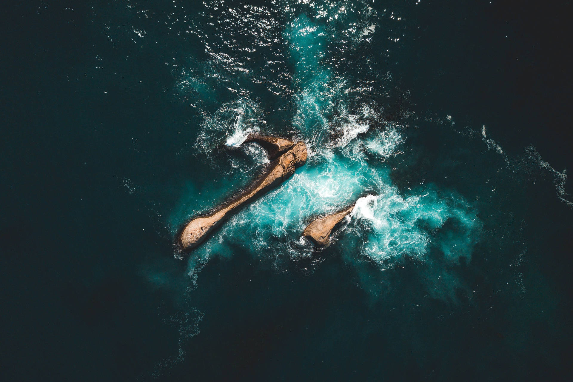 Beautiful Nature Ocean Aerial View Background