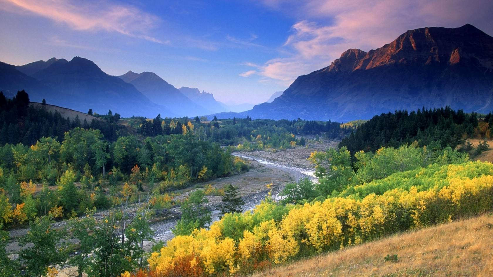 Beautiful Nature Photography Blue Horizon Mountains Background