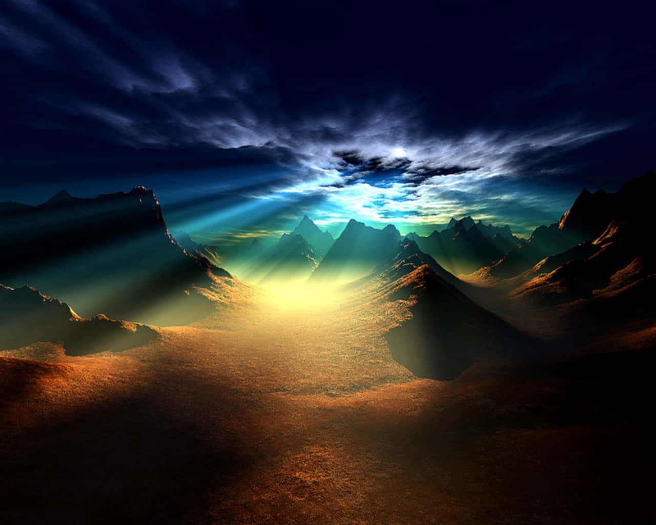 Beautiful Night Sky Amazing View Background