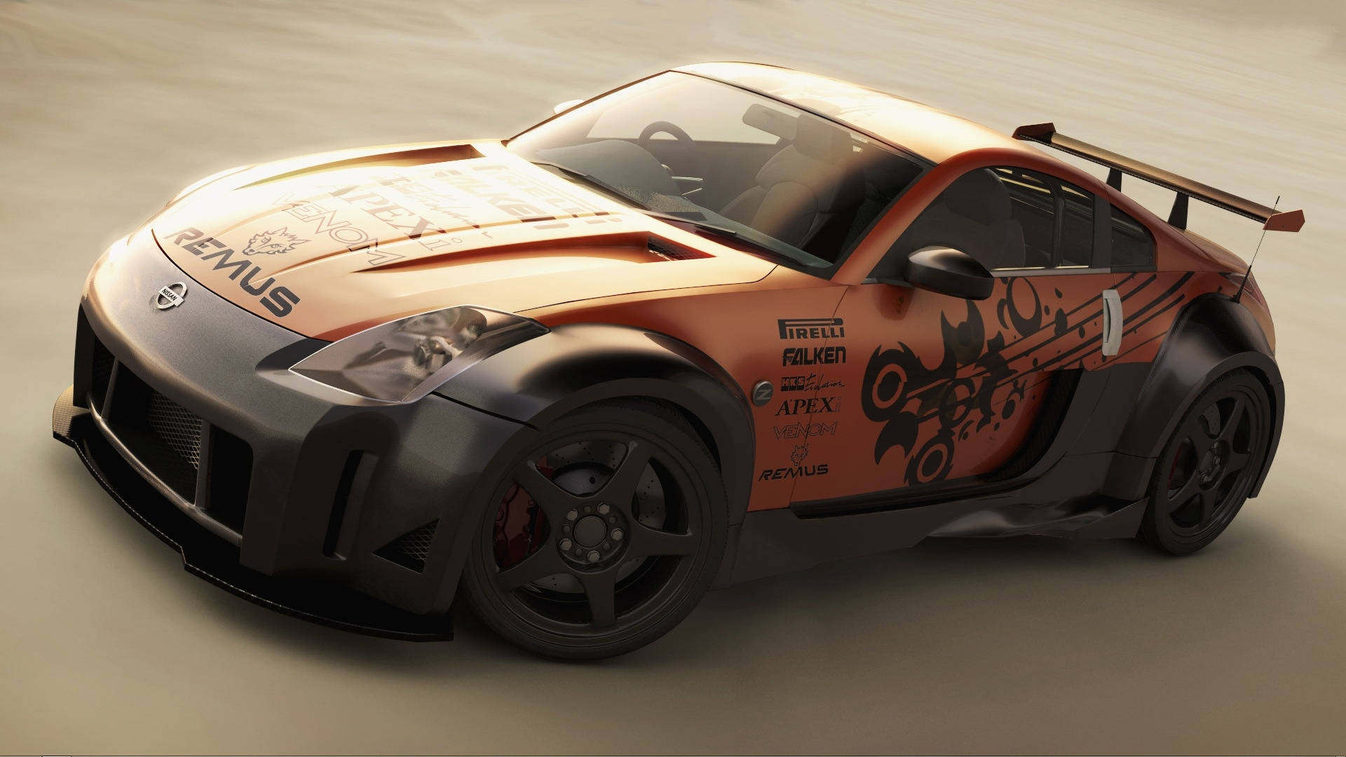 Beautiful Nissan 350z Theme Background