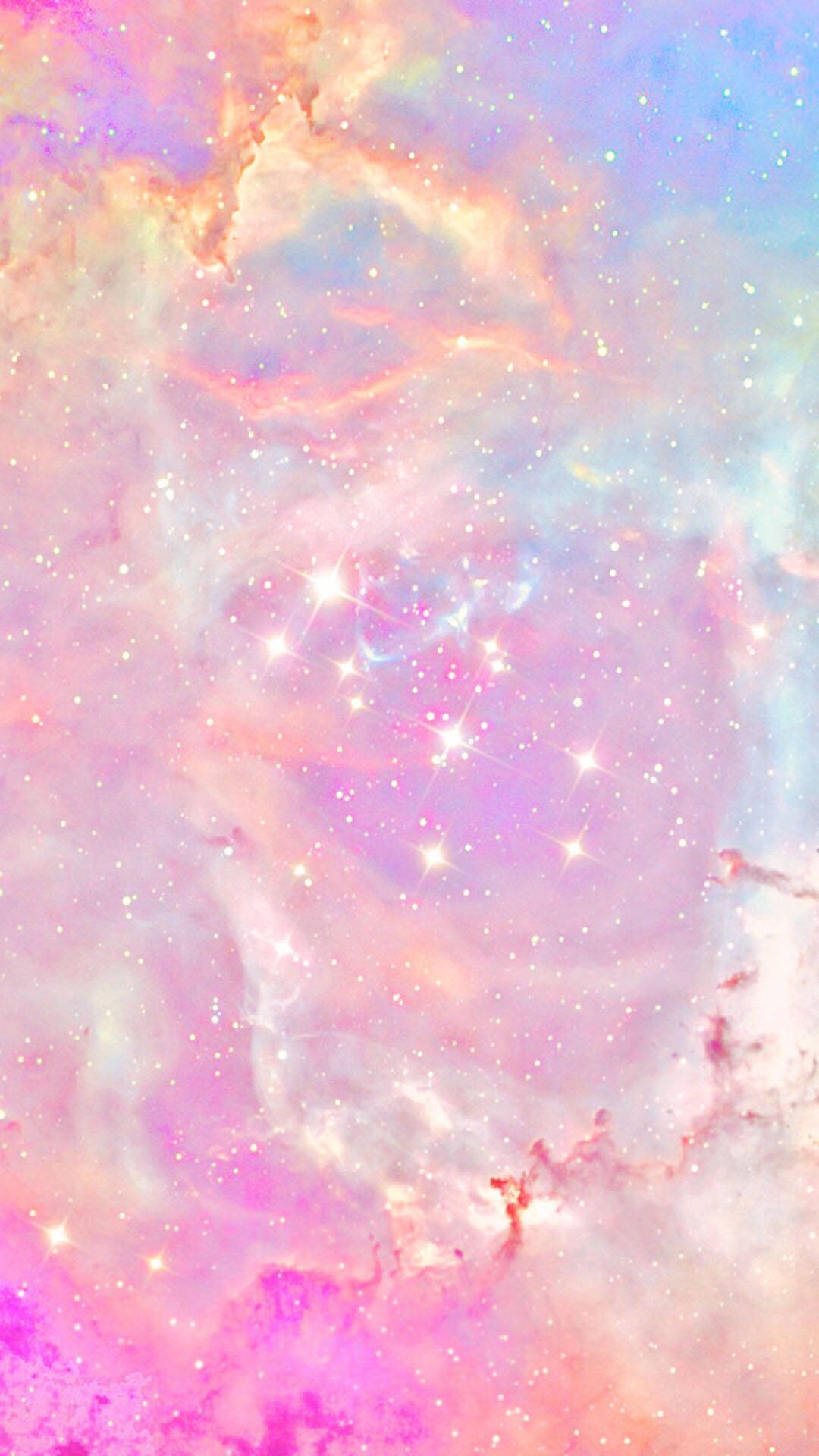 Beautiful Pastel Girly Galaxy Background