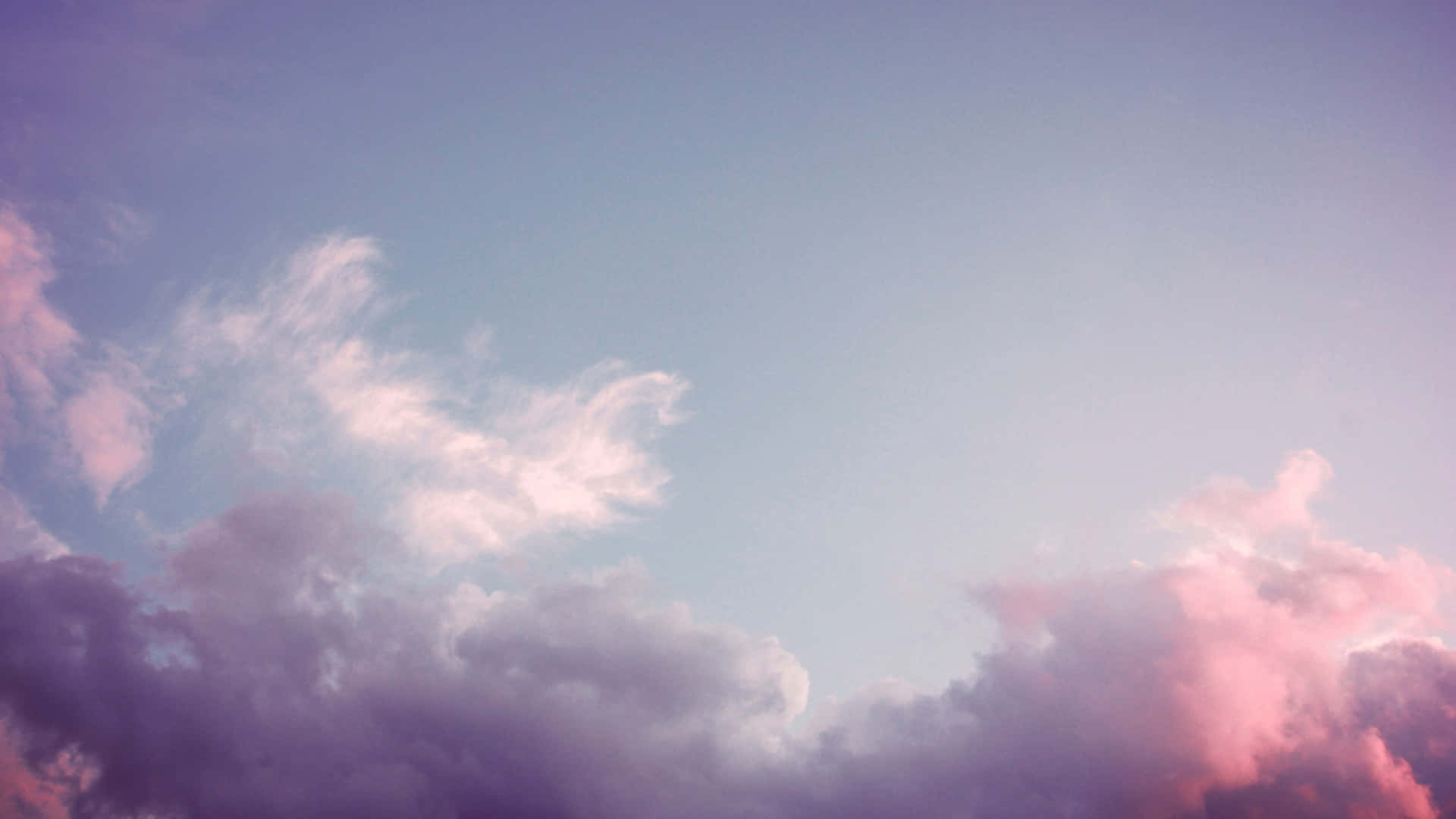 Beautiful Pastel Pink And Blue Skies Background