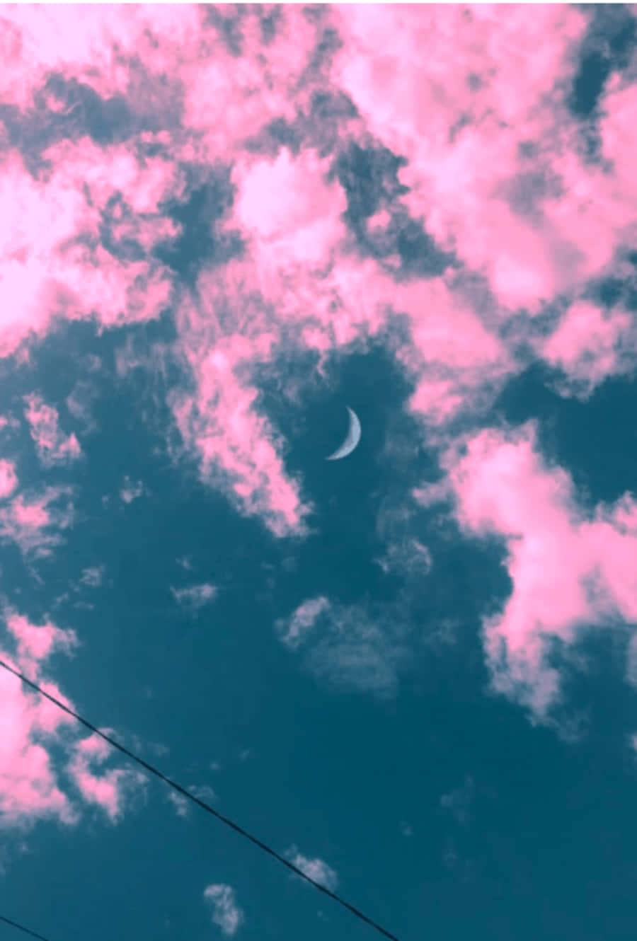 Beautiful Pink And Blue Aesthetic Wallpaper Background