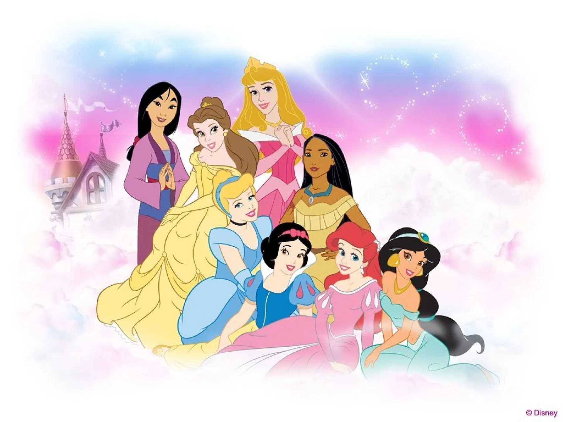 Beautiful Princess Cartoon Image Background