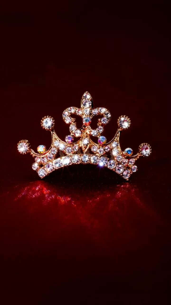Beautiful Princess Crown Fit For Royalty Background