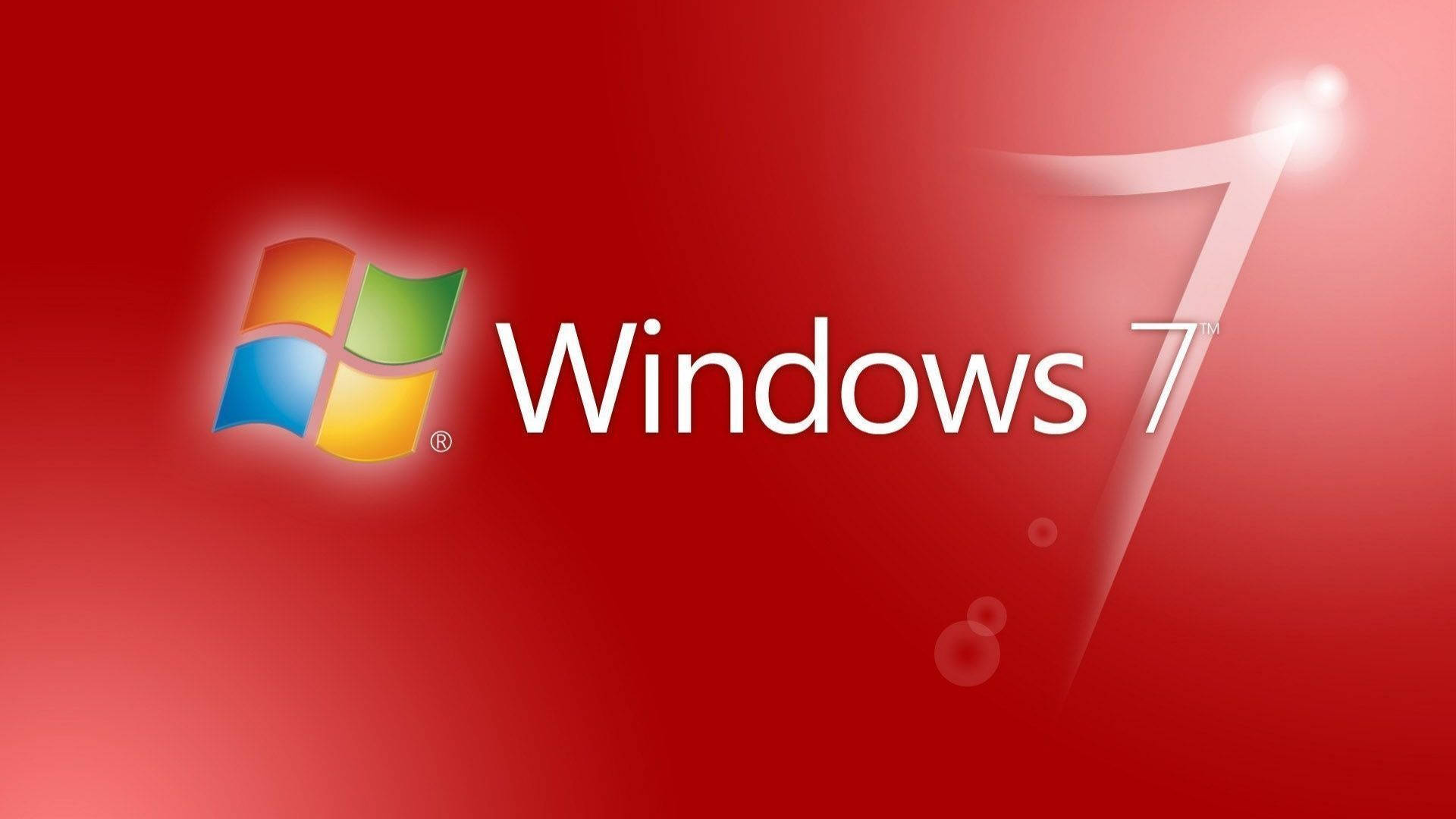 Beautiful Red Windows 7 Hd Background
