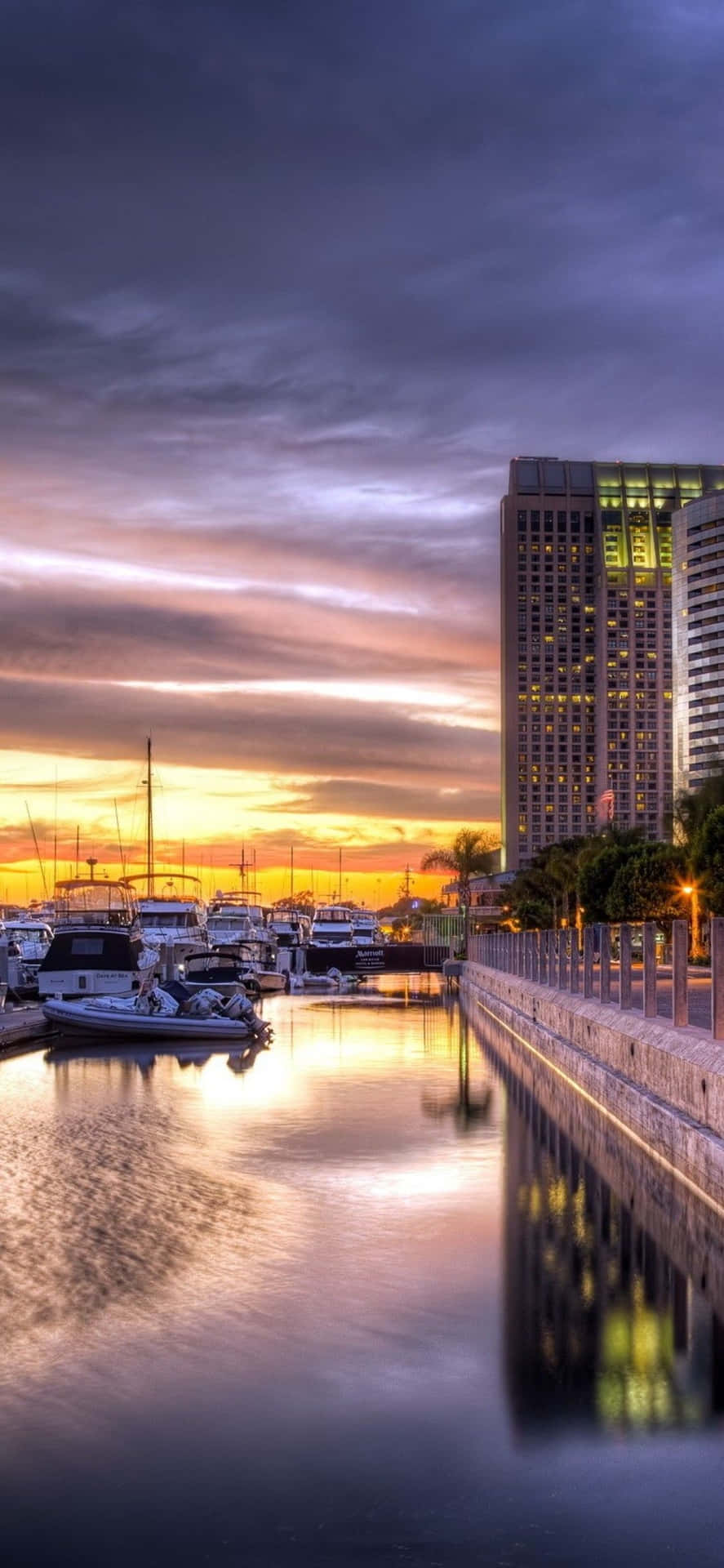 Beautiful San Diego Sunset Background
