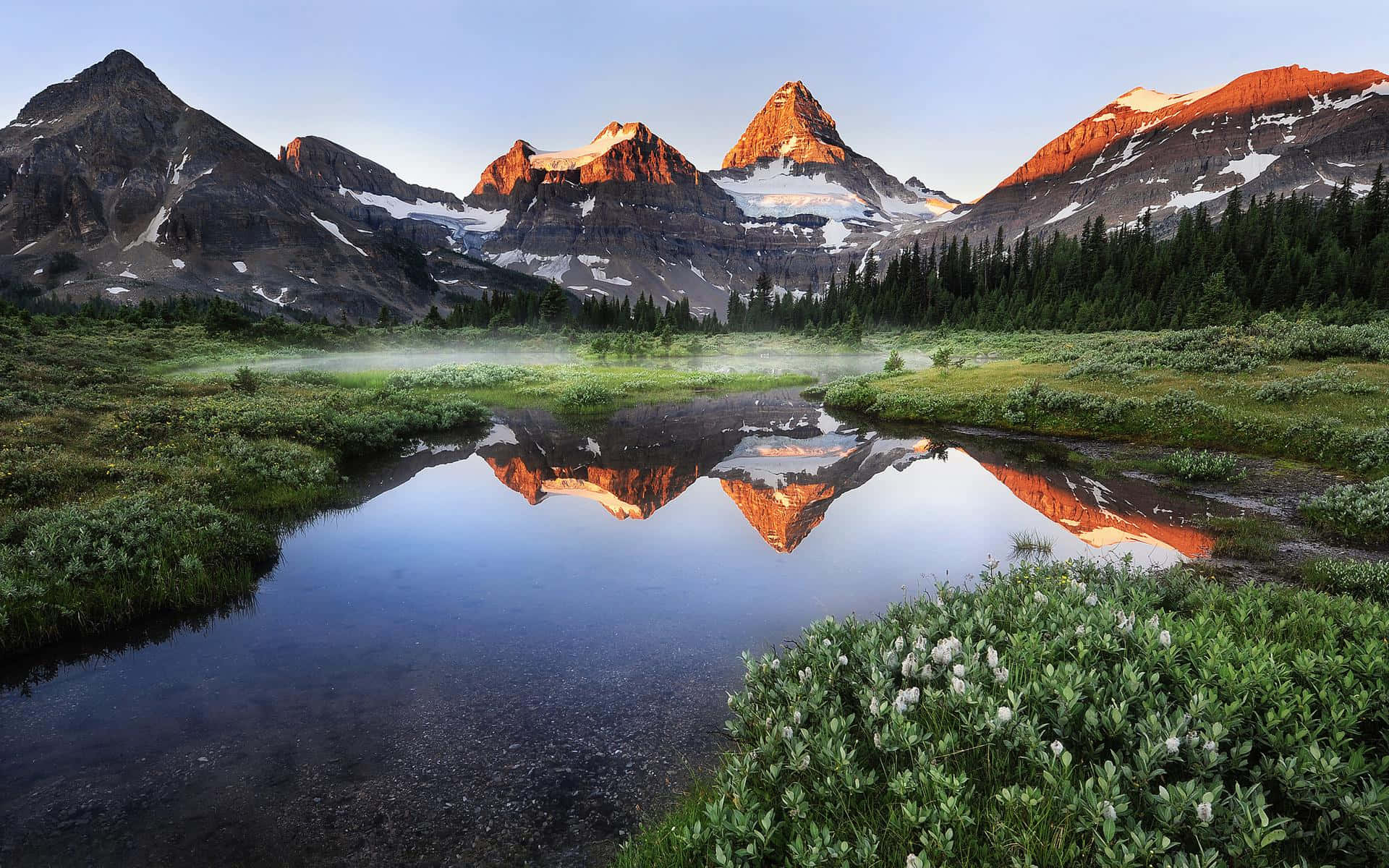 Beautiful Scenery Desktop Mount Assiniboine Background