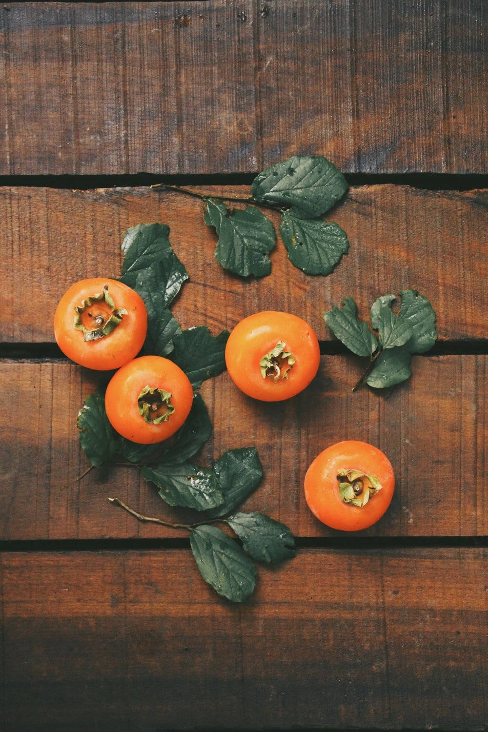 Beautiful Shot Of Persimmon Fruit