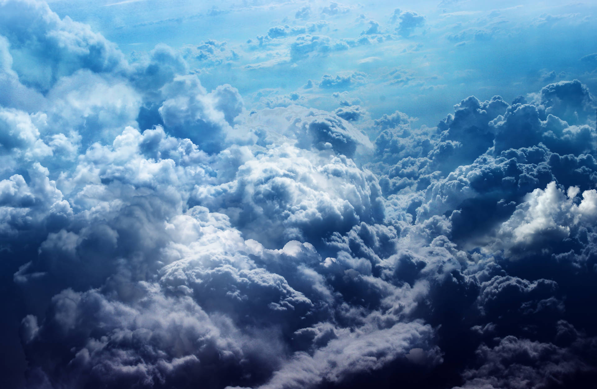 Beautiful Sky Above Clouds Background