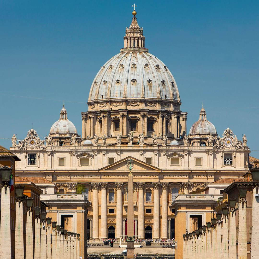 Beautiful St. Peter's Basilica Vatican Background