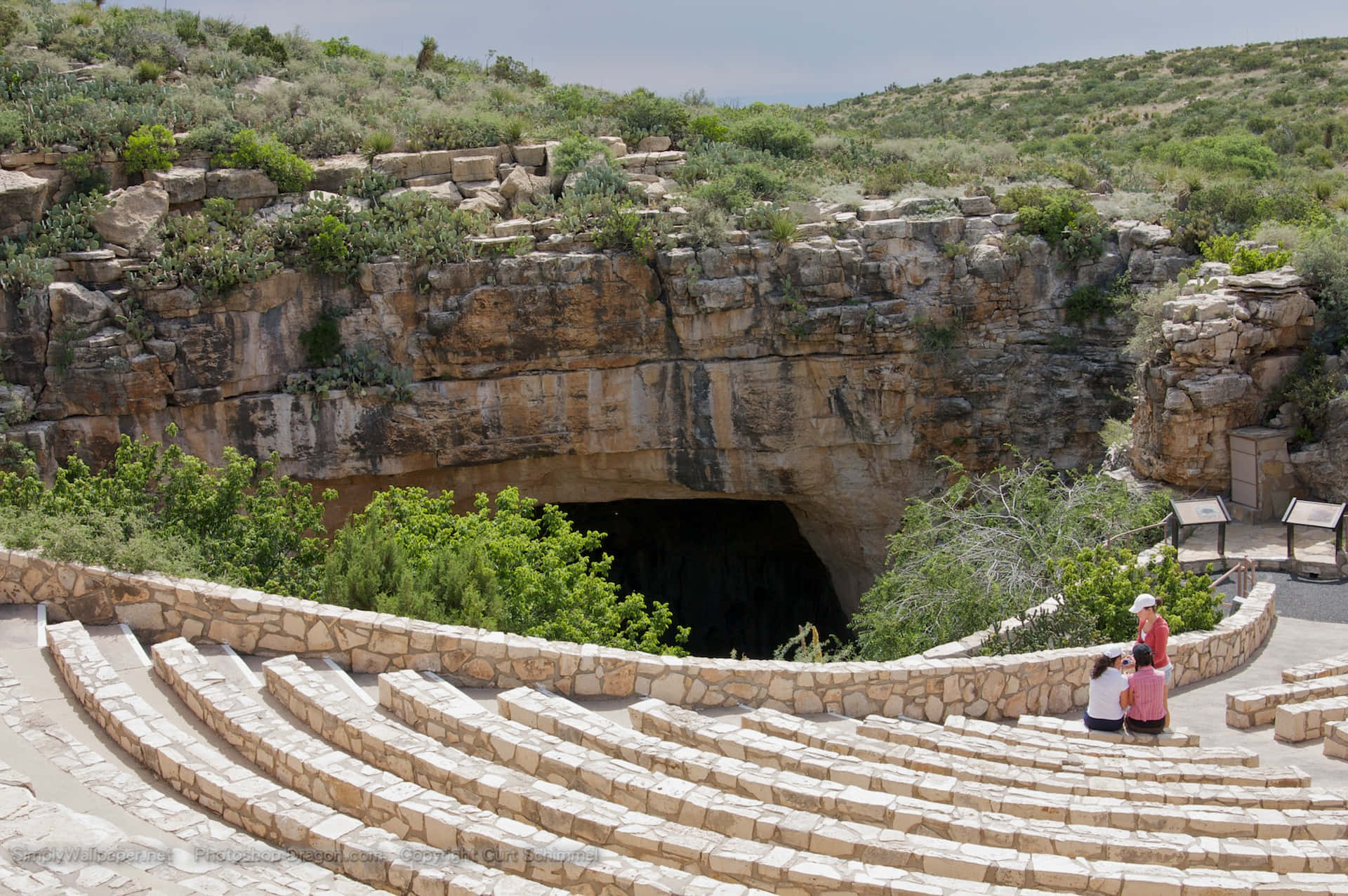 Beautiful Steps Carlsbad Caverns National Park Background